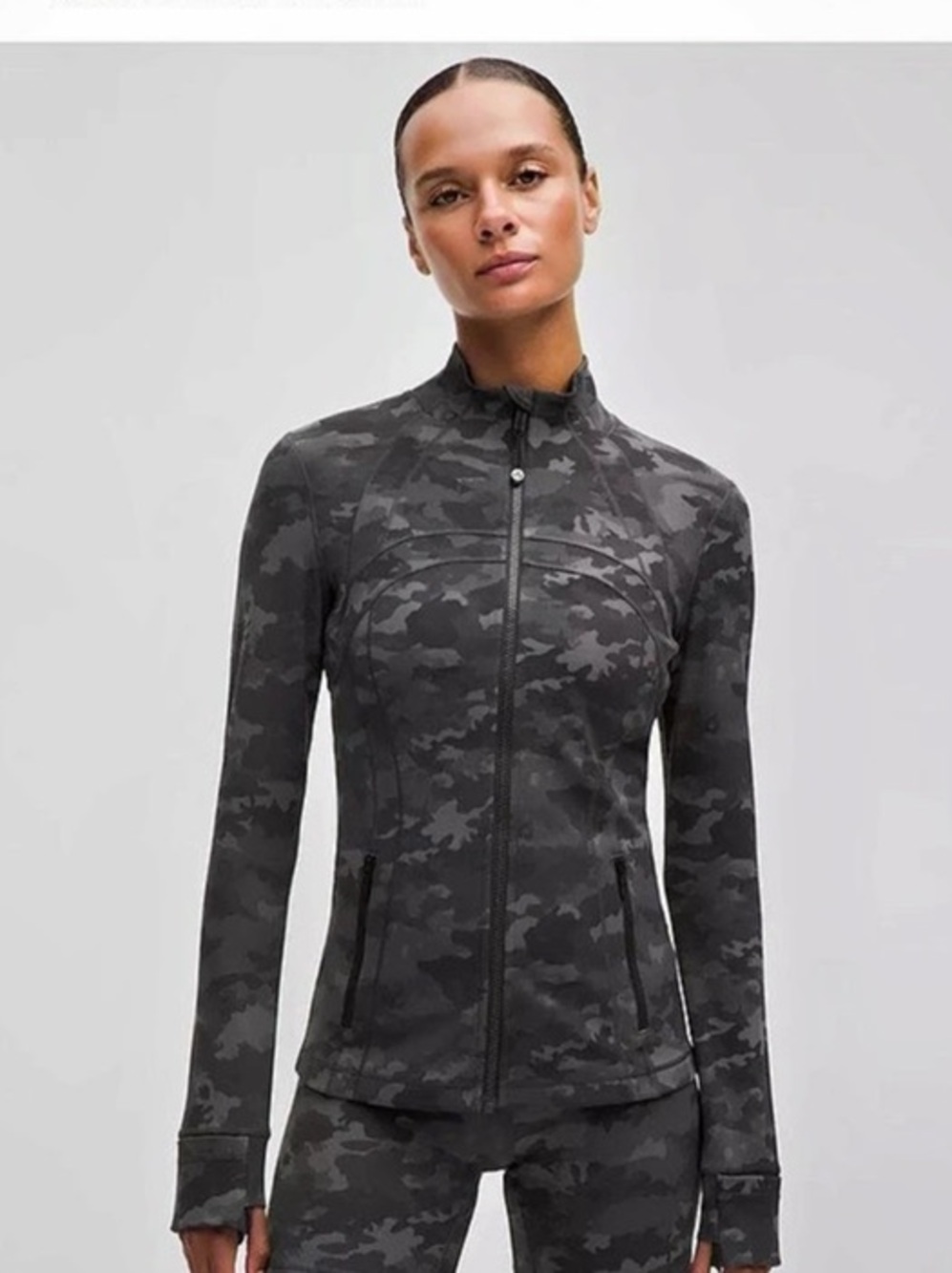 lululemon Camo Full-Zip Athletic Jacket, Excellent Condition